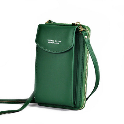 Forever Young Crossbody Phone Bag – Compact Shoulder Bag with Multiple Pockets