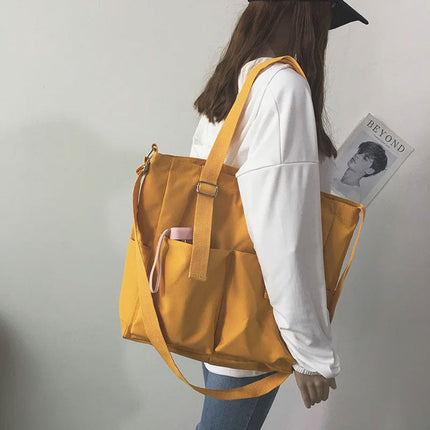 Canvas Shoulder Bag – Spacious, Trendy & Practical