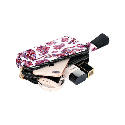 Paisley Fanny Pack – Adjustable Waist Bag with Zipper Closure – Lightweight & Stylish Festival Accessory
