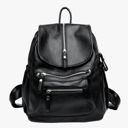 Stylish PU Leather Women's Backpack – Spacious, Waterproof & Comfortable