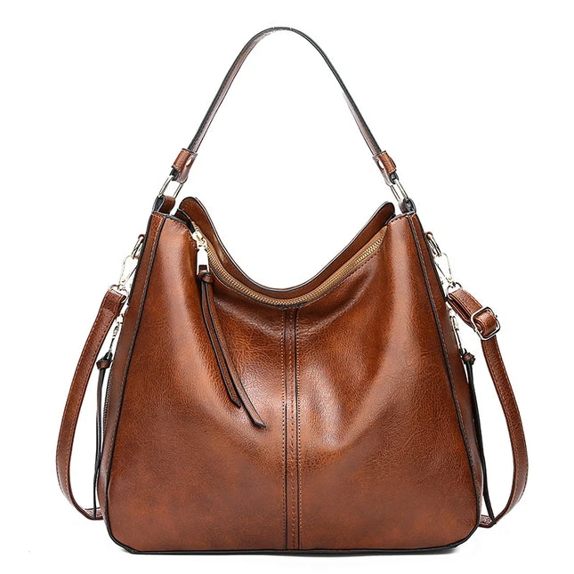 Luxury Large Tote Shopper Bag – Stylish PU-Leather Work & Daily Tote for Women