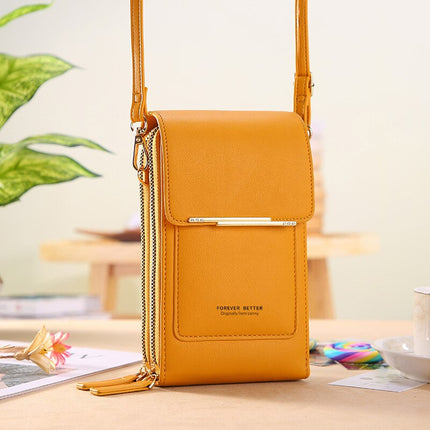 Forever Young Compact Crossbody Phone Wallet – Stylish Multi-Pocket Purse for Women