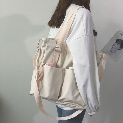 Canvas Shoulder Bag – Spacious, Trendy & Practical