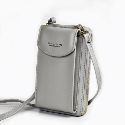 Forever Young Crossbody Phone Bag – Compact Shoulder Bag with Multiple Pockets