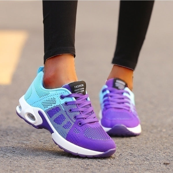 Orthopedic Women’s Sneakers with Air Cushion Sole – Comfort & Style in One