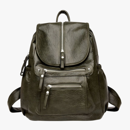 Stylish PU Leather Women's Backpack – Spacious, Waterproof & Comfortable