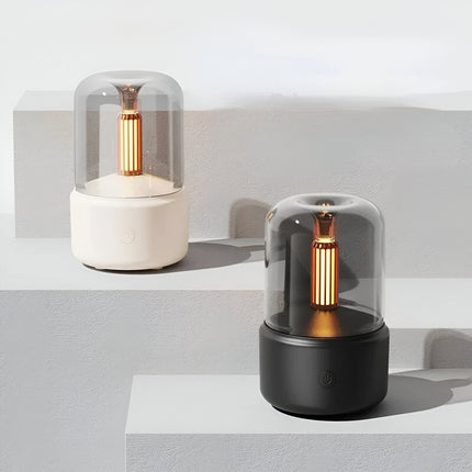 CandleGlow 3D Flame USB Humidifier & Essential Oil Diffuser – Relaxing Aromatherapy Home Decor