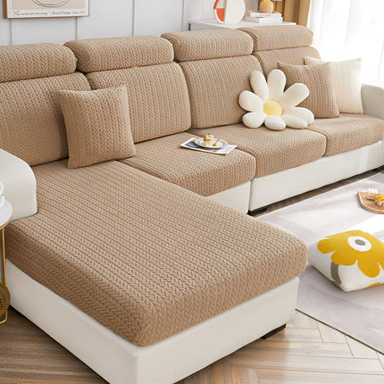 ElasticEase Stretch Sofa Cover – Jacquard Slipcover for Couch Protection & Style