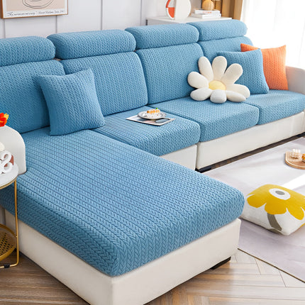 ElasticEase Stretch Sofa Cover – Jacquard Slipcover for Couch Protection & Style