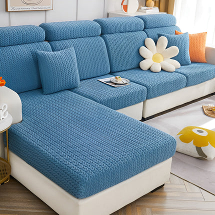 ElasticEase Stretch Sofa Cover – Jacquard Slipcover for Couch Protection & Style