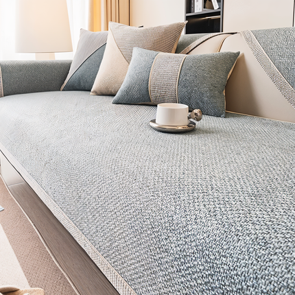 Luxe Anti-Slip Sofa Protector – Premium Polyester, Machine Washable, Elegant Home Décor