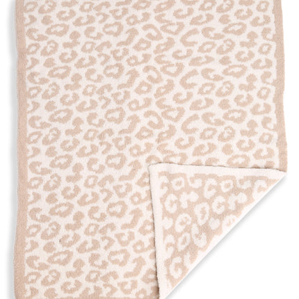 Soft Leopard Print Kids Fleece Blanket – Cozy Microfiber Throw for Nursery & Play