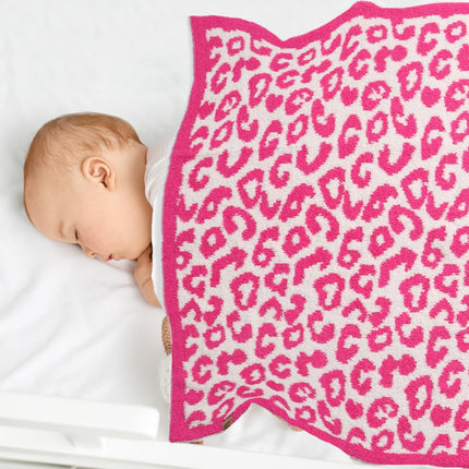 Soft Leopard Print Kids Fleece Blanket – Cozy Microfiber Throw for Nursery & Play