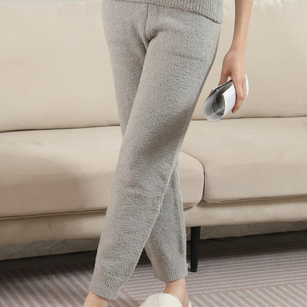 Luxury Women’s Lounge Pants with Pockets – Soft Microfiber Lounge Trousers, Elastic Waistband