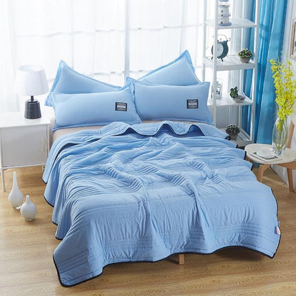 CoolBreeze Cooling Summer Comforter 59" x 79" – Lightweight Cotton & Bamboo Blend for Hot Sleepers