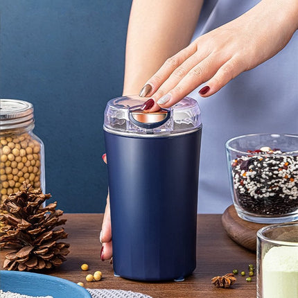 Compact Electric Coffee & Spice Grinder 7.8" x 3.7" – Stainless Steel Kitchen Mill