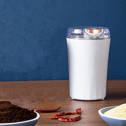 Compact Electric Coffee & Spice Grinder 7.8" x 3.7" – Stainless Steel Kitchen Mill
