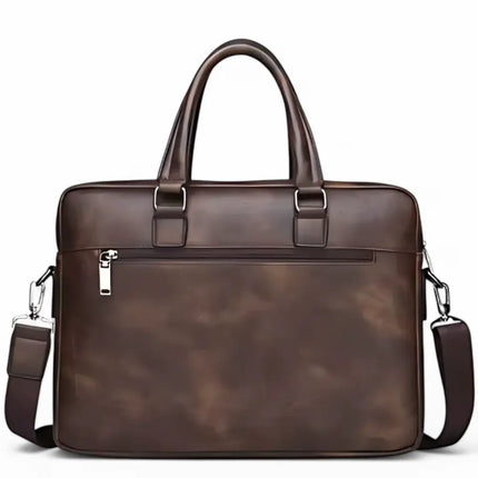 Brown Leather Laptop Bag – Stylish, Durable & Functional
