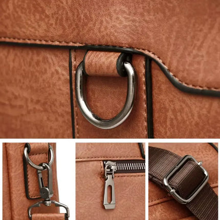 Brown Leather Laptop Bag – Stylish, Durable & Functional