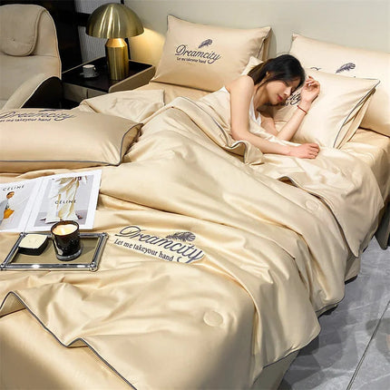 Lightweight Breathable Comforter with Temperature Control – All-Season Cozy Sleep Solution