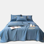 Four-piece set (pillowcase*2 + duvet*1 + sheet*1) / Blue / 59