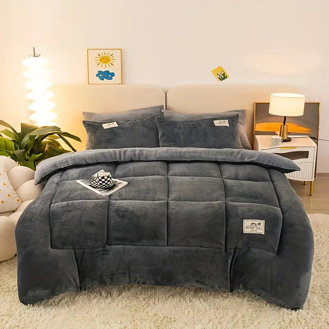 Luxury Lamb Velvet Throw Blanket 59" x 79" & 79" x 91" – Soft, Temperature-Regulating & Machine Washable