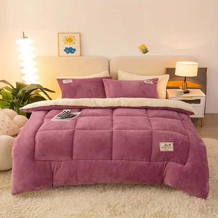 Luxury Lamb Velvet Throw Blanket 59" x 79" & 79" x 91" – Soft, Temperature-Regulating & Machine Washable