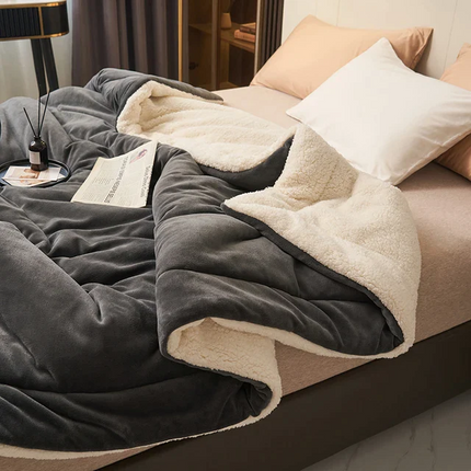 Luxury Fleece Throw Blanket 59" x 79" – Ultra-Soft & Cozy for Living Room & Bedroom