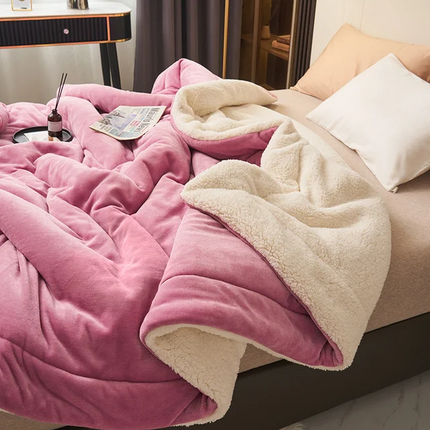Luxury Fleece Throw Blanket 59" x 79" – Ultra-Soft & Cozy for Living Room & Bedroom