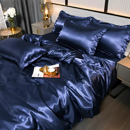 Luxury Silky Satin Bedding Set – Soft, Breathable & Hypoallergenic Comfort for a Stylish Bedroom