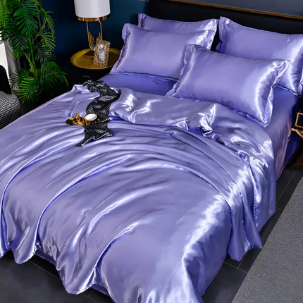 Luxury Silky Satin Bedding Set – Soft, Breathable & Hypoallergenic Comfort for a Stylish Bedroom