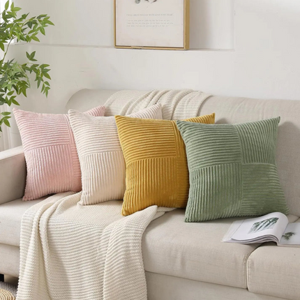 Luxury Plush Throw Pillow 18" x 18" – Soft Decorative Cushion for Sofa & Bed