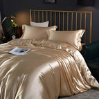 Set: 59 × 79 in + 2x pillowcase / Gold