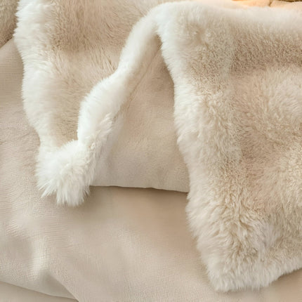 Ultra-Soft Fluffy Fleece Throw Blanket 50"" x 60"" – Cozy & Warm for Couch, Bed & Travel
