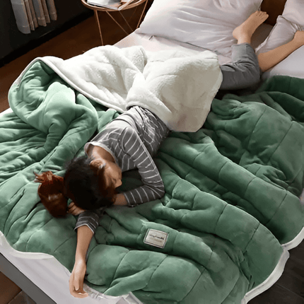Cozy Sherpa Fleece Blanket – Soft, Warm & Luxurious Throw for Bed & Sofa