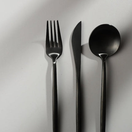 Elegant Gold Stainless Steel Flatware Set – 24-Piece Service for 6 | Dishwasher Safe
