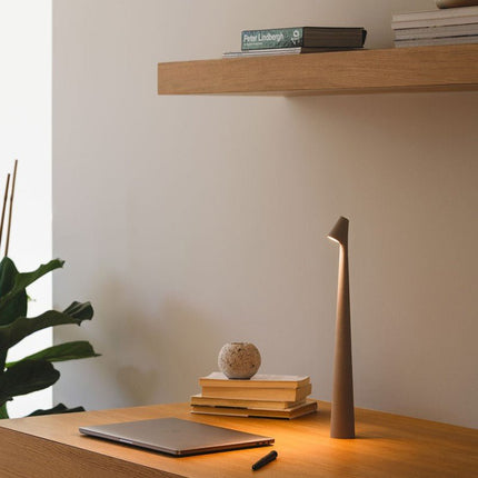 Modern LED Candle-Style Table Lamp – Dimmable & Wireless | Elegant Ambient Lighting