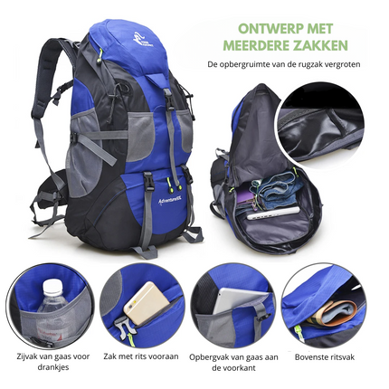 50L Waterproof Hiking Backpack – Durable, Comfortable, Ideal for Outdoor Adventures
