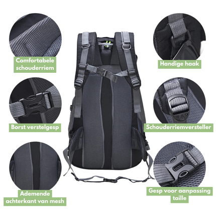 50L Waterproof Hiking Backpack – Durable, Comfortable, Ideal for Outdoor Adventures