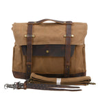 Khaki brown leather / 15.7