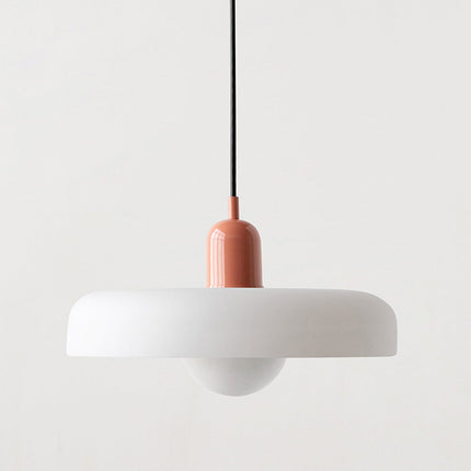Modern Art Deco Glass Pendant Light – Colorful Halo Ceiling Lamp 9.8"–13.8" Diameter