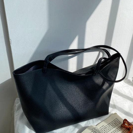 Timeless Leather Tote Bag – Work & Casual Laptop Shopper (Genuine / Vegan Leather)