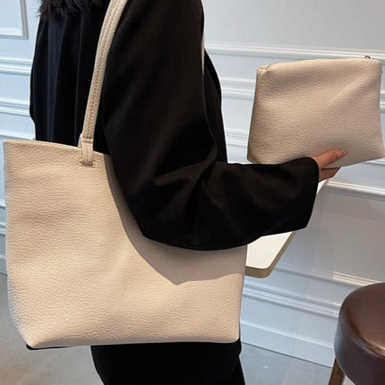 Soft Leather Tote Bag | Spacious Vegan Leather Work & Daily Tote for Women