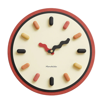 3D Scandinavian Wall Clock 13" – Silent Sweep Movement, Modern Nordic Minimalist Design