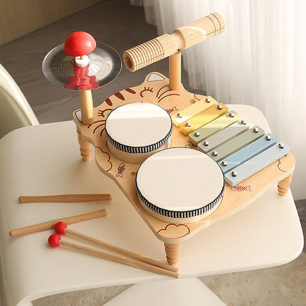 Children’s Drum Set – First Musical Discovery Toy for Toddlers – Interactive Sound Effects, Educational Play, Safe & Non-Toxic Materials