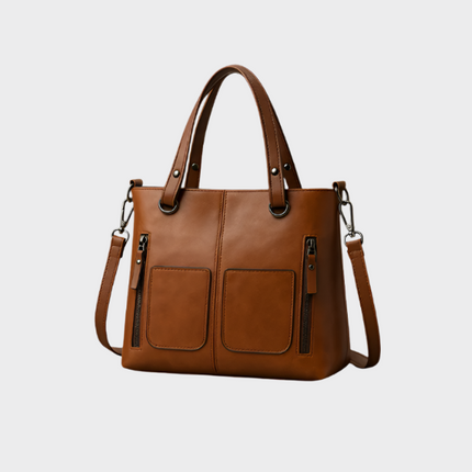 Zoe Vegan Leather Shoulder Bag – Stylish, Sustainable & Spacious Handbag for Women
