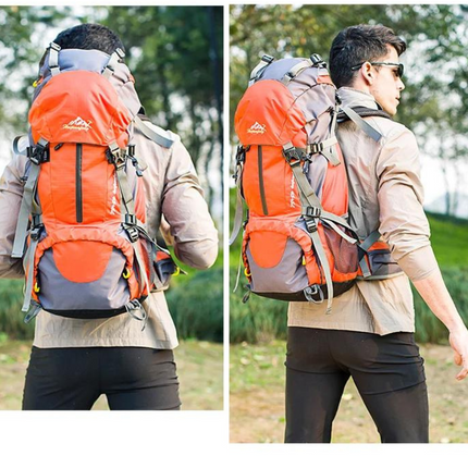 Waterproof 50L Outdoor Hiking Backpack – Durable, Spacious, and Weather-Resistant