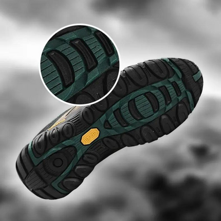 Ledorin Men's Leather Hiking Shoes – Outdoor Walking Shoes
