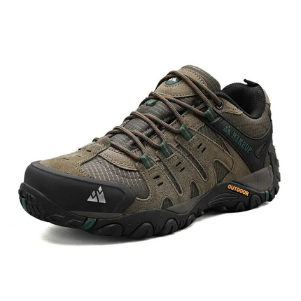 Ledorin Men's Leather Hiking Shoes – Outdoor Walking Shoes