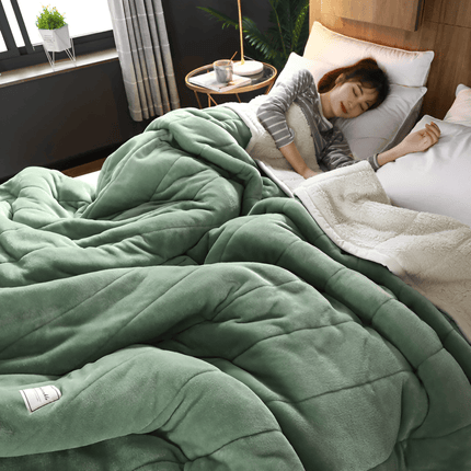 Ultra-Soft Sherpa Fleece Blanket – Cozy Throw for Winter, Sofa, and Bed – Machine Washable, Multiple Sizes